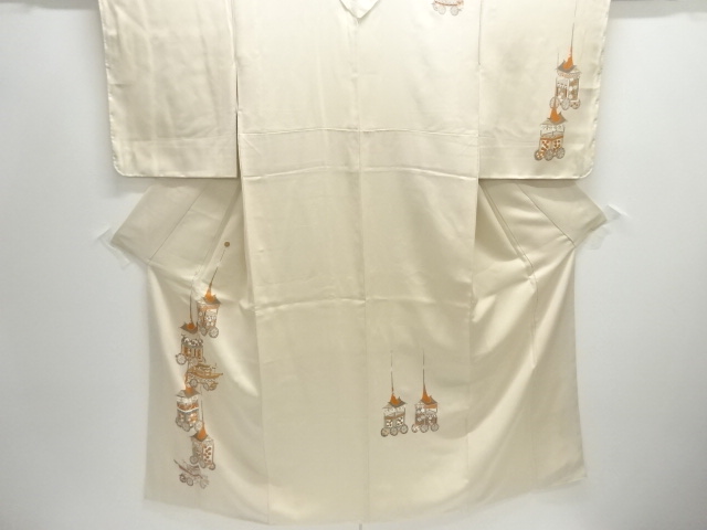 JAPANESE KIMONO / UNUSED HOMONGI / SILK / EMBROIDERY / DASHI